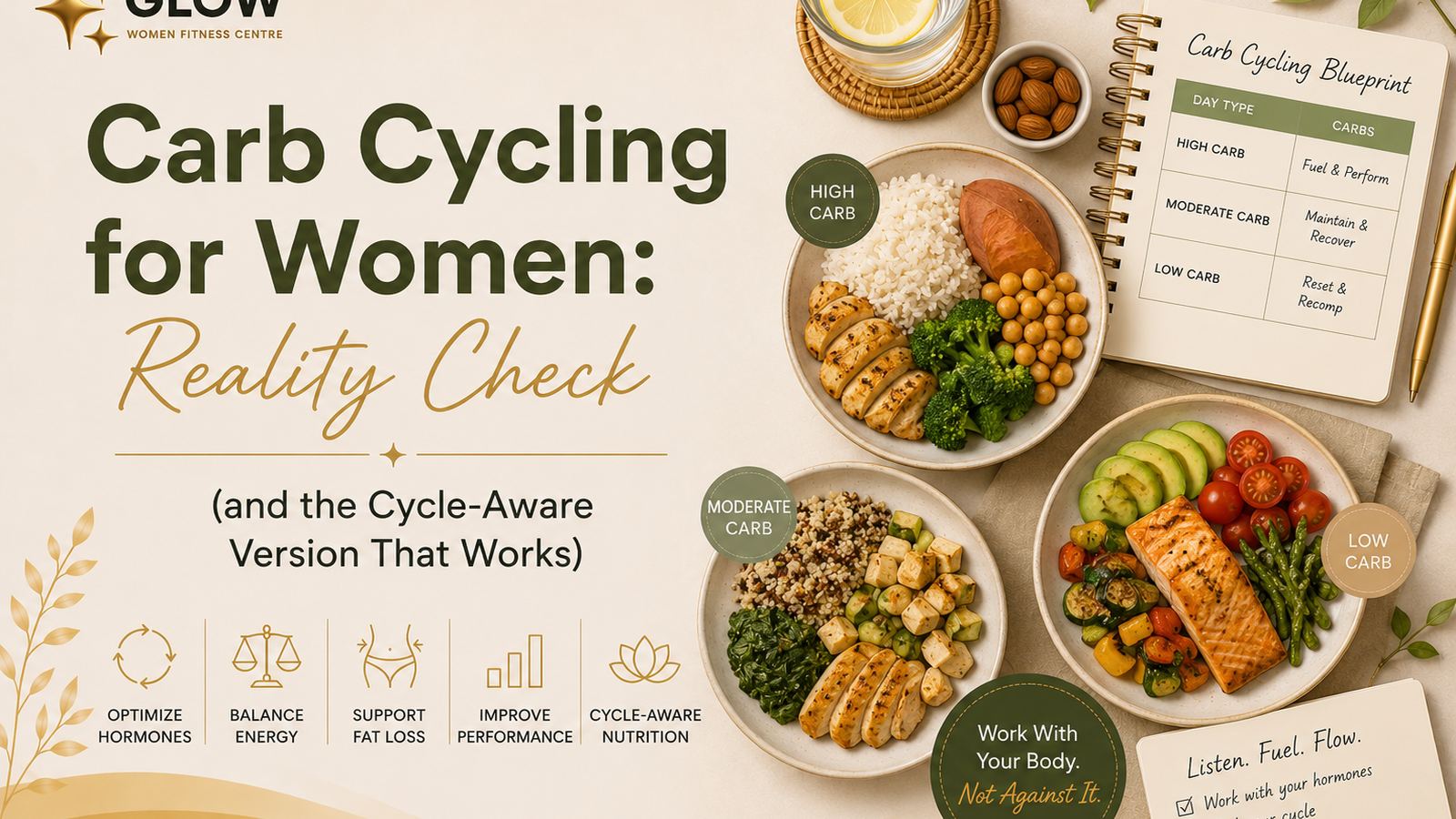 Carb Cycling for Women: Reality Check (and the Cycle-Aware Version That Works)