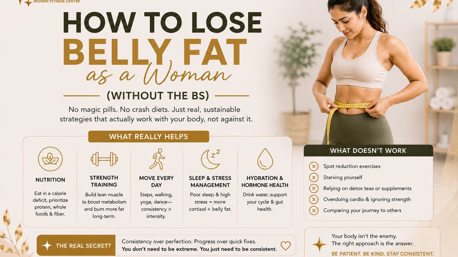 How to Lose Belly Fat as a Woman (Without the BS)